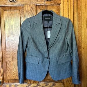 Banana Republic Gray Suit Jacket Blazer, Size 0P, New With Tags